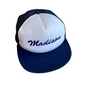 Madison Blue & White Baseball Cap
